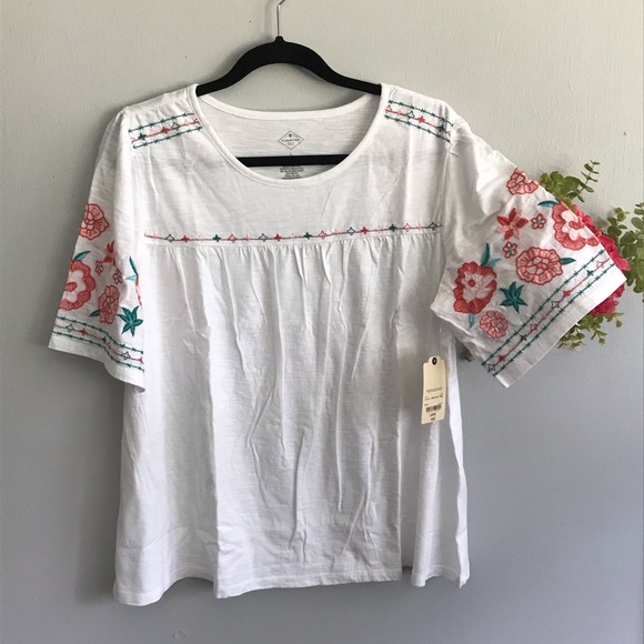 St. John's Bay Tops - Peasant top